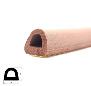 Uszczelka samoprzylepna SD-55 (14x12) DGP Brąz