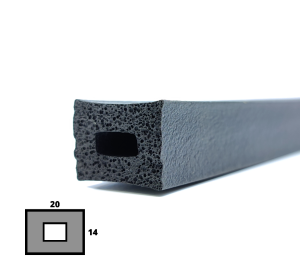 Uszczelka płaskownik porowaty 14x20 EPDM